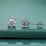 Lab grown Round Diamond Stud Earrings
