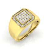 Gold Men’s Lab Grown Diamond Ring UK elegant design