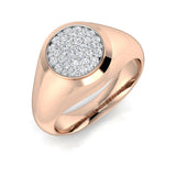 Luxury round top diamond dress ring UK