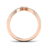 Marquise centre diamond bridal band