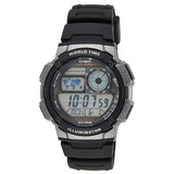 Men's Classic Combi Watch – World Time, Stopwatch, and LED Light