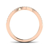 Minimalist diamond wishbone ring UK