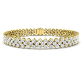 Multi Row Diamond Tennis Bracelet