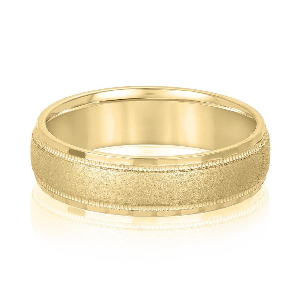 5mm-8mm Standard Weight Men's Gold Band