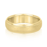Bold Men's Men's Band 5mm-8mm Carved Gold Band