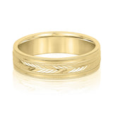 5mm-8mm Standard Weight Men's Gold Band