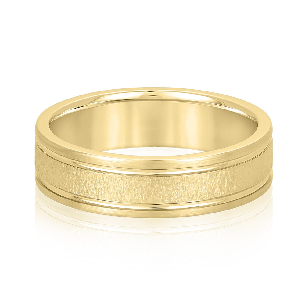 5mm-8mm Standard Weight Men's Gold Band