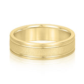 5mm-8mm Standard Weight Men's Gold Band