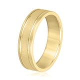 5mm-8mm Standard Weight Men's Gold Band