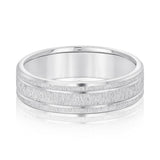 Slim Men's 5mm-8mm Carved Gold Band Timeless