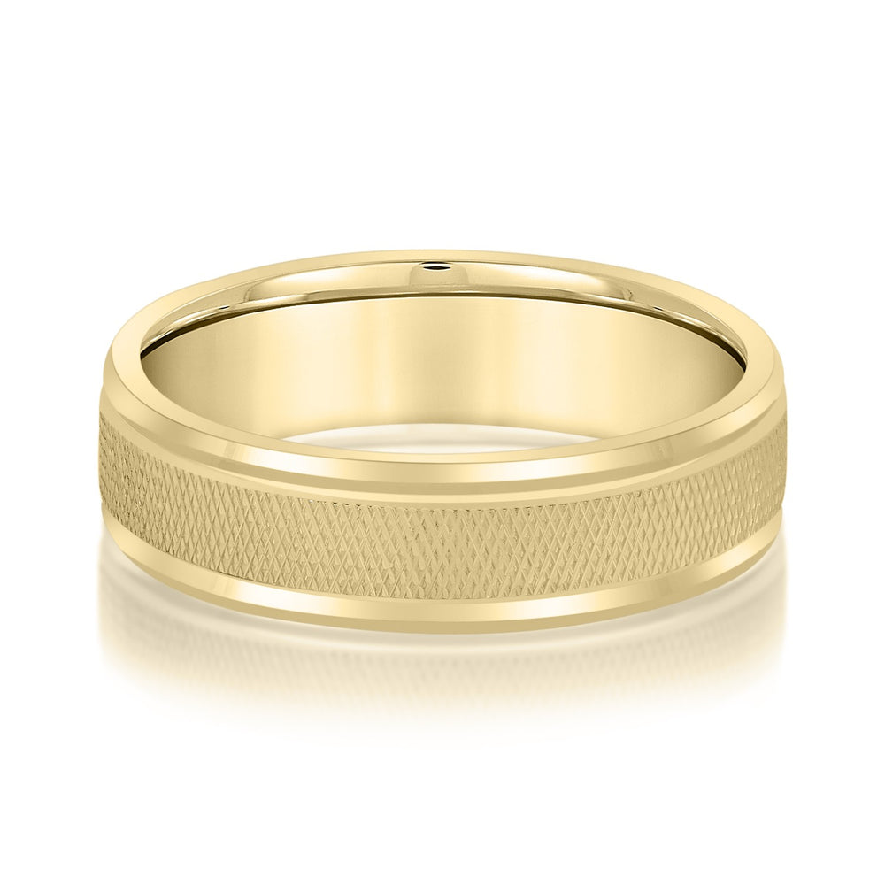 5mm-8mm Standard Weight Men's Gold Band