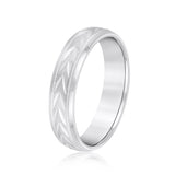 Bold Men's 5mm-8mm Carved Gold Band Classic Stacking