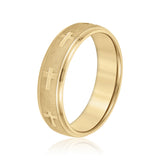 Slim Men's 5mm-8mm Classic Gold Band Classic