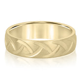 Bold Men's 5mm-8mm Classic Gold Band Delicate