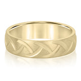 Slim Men's 5mm-8mm Classic Gold Band Delicate