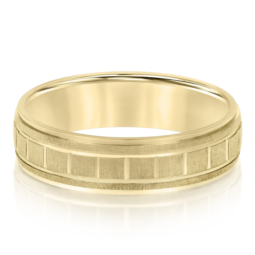 5mm-8mm Standard Weight Men's Gold Band