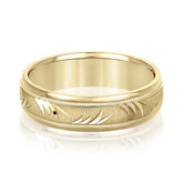 5mm-8mm Standard Weight Men's Gold Band