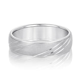 Bold Men's 5mm-8mm Carved Gold Band Dress