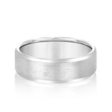 Bold Men's 5mm-8mm Carved Gold Band Setting