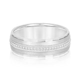 Bold Men's 5mm-8mm Milgrain Edge Gold Band Signature
