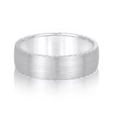 Bold Men's 5mm-8mm Carved Gold Band Band
