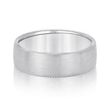 Bold Men's 5mm-8mm Carved Gold Band Ring