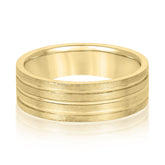 5mm-8mm Standard Weight Men's Gold Band