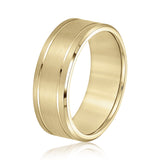 5mm-8mm Standard Weight Men's Gold Band