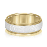 Slim Men's 5mm-8mm Classic Gold Band Bright