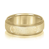 Slim Men's 5mm-8mm Classic Gold Band Bright