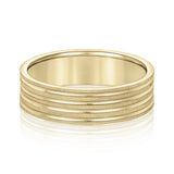 5mm-8mm Standard Weight Men's Gold Band