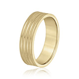 5mm-8mm Standard Weight Men's Gold Band
