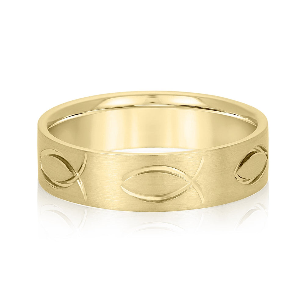 5mm-8mm Standard Weight Men's Gold Band