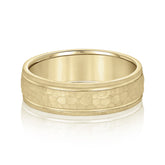 Bold Men's 5mm-8mm Classic Gold Band Detailed