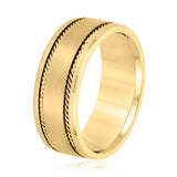 8mm Heavy Weight Men's Gold Band