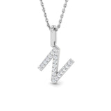 Diamond Initial Pendant Necklace – Letter Pendant