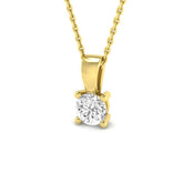 9ct Yellow Gold 0.51ct Lab Grown Diamond Solitaire Pendant
