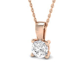 Agave Solitaire Diamond Pendant 0.1ct to 1ct Gold (Without Chain )