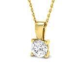 9ct Yellow Gold 0.75ct Lab Grown Diamond Pendant