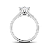 Pear Cut Natural & Lab Grown Diamond Solitaire Ring – Elegant Prong Setting in WG