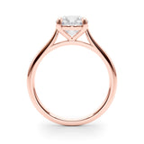 Lab-Grown Round Diamond Solitaire Engagement Ring, D Color VVS Clarity