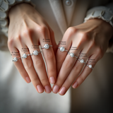 IGI Lab-Grown D-VVS Round Cut Diamond Prong Setting Solitaries Engagement Ring.