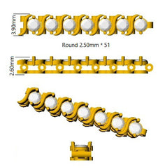 3.10Carat Natural Round Diamond Tennis Bracelets 9k Yellow Gold Ready To Ship