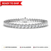 Lab grown diamond tennis bracelet