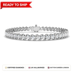 Lab grown diamond tennis bracelet