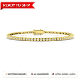 Lab grown diamond tennis bracelet