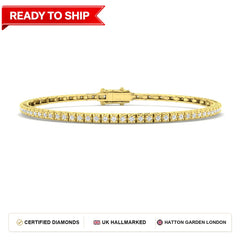 Lab grown diamond tennis bracelet