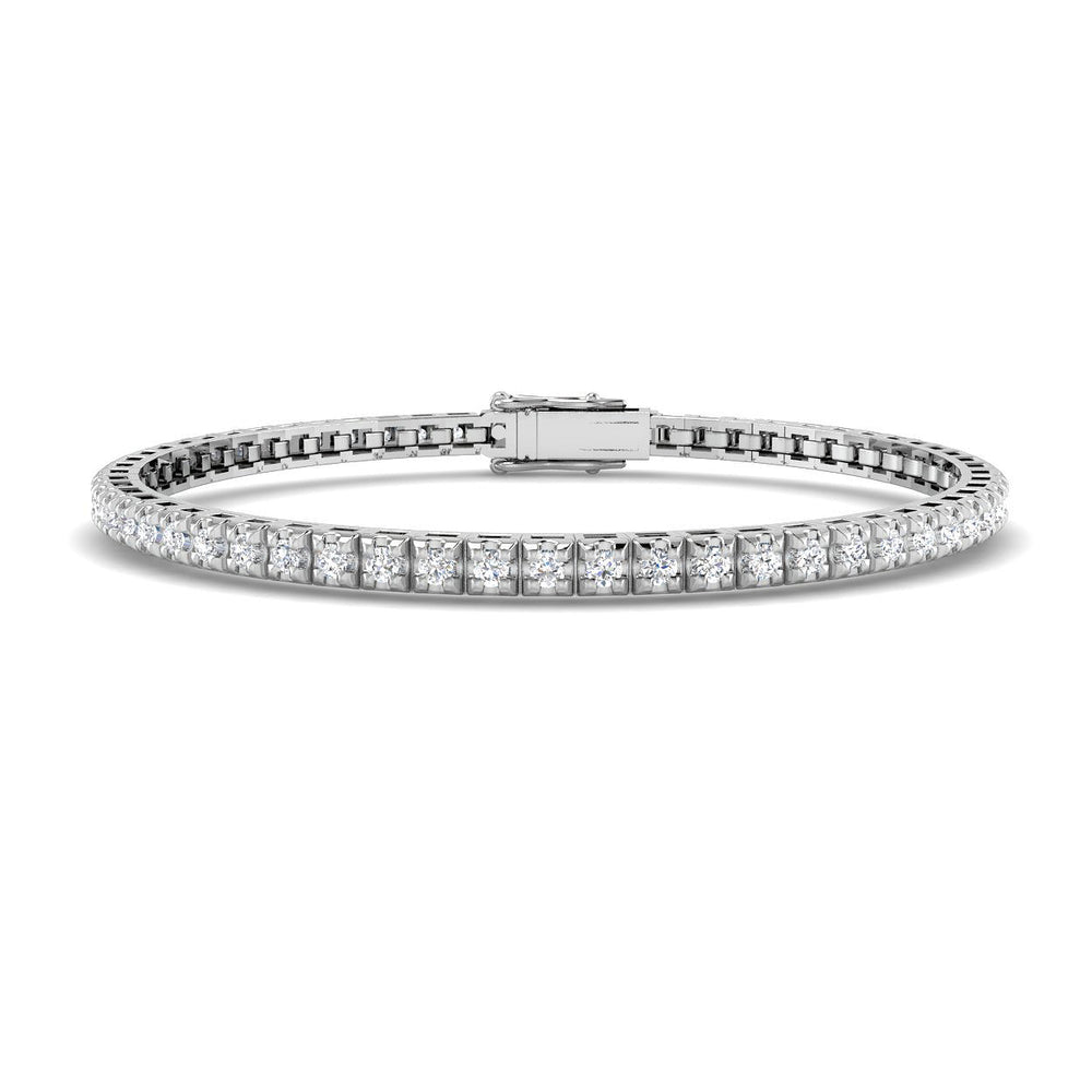 1.6ct Natural Diamond Bracelet in 18K White Gold