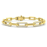 1.37ct Lab Grown Diamond Bracelet in 9K Yellow Gold