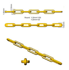 1.4 Carat D-E/VS Lab Grown Round Diamond Everyday Bracelet 9k Yellow Gold Ready To Ship